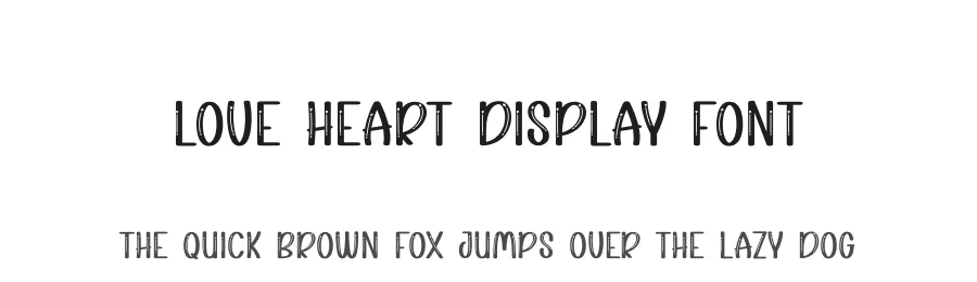 Love Heart Display Font by andikastudio — Display Font