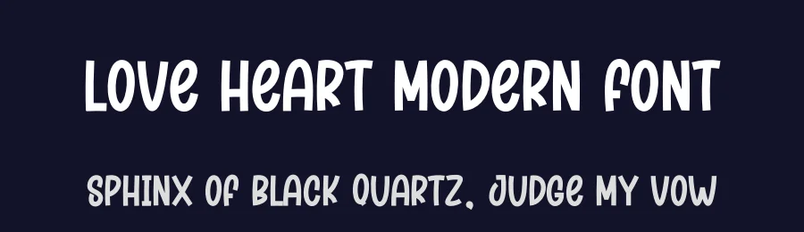 Love Heart Modern Font by creativeletter — Display Font — thumbnail 2