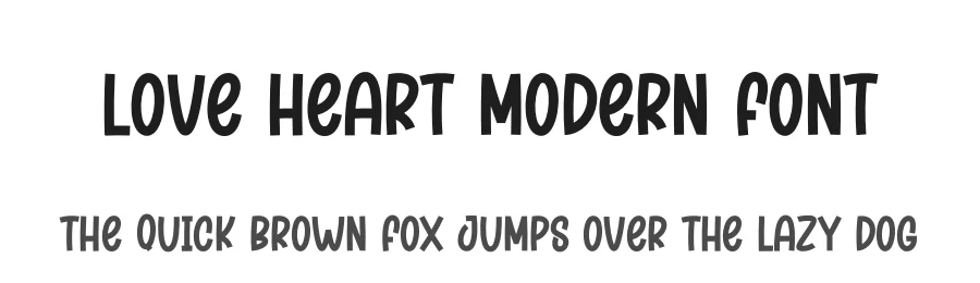 Love Heart Modern Font by creativeletter — Display Font