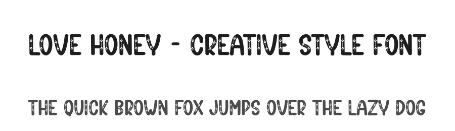 Love Honey – Creative Style Font by creativeletter — Display Font