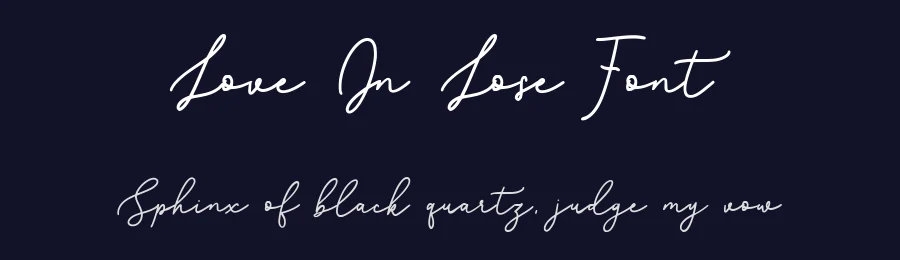 Love In Lose Font by Cocodesign — Script Handwritten Font — thumbnail 2