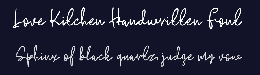 Love Kitchen Handwritten Font by levincreative — Script Handwritten Font — thumbnail 2