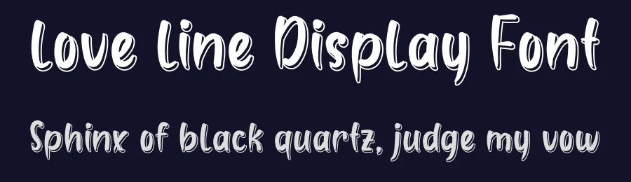 love line Display Font by andikastudio — Display Font — thumbnail 2