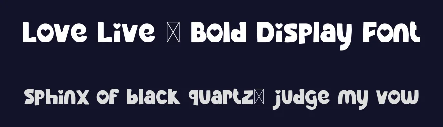Love Live – Bold Display Font by Koplexs Studio — Display Font — thumbnail 2