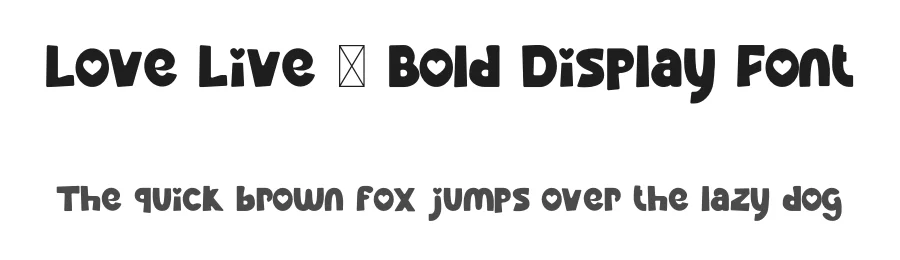 Love Live – Bold Display Font by Koplexs Studio — Display Font