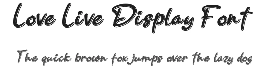 Love Live Display Font by andikastudio — Script Handwritten Font