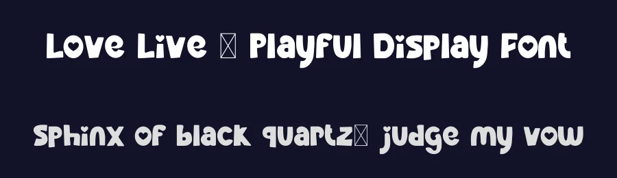 Love Live – Playful Display Font by Koplexsstudio — Display Font — thumbnail 2