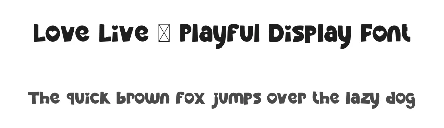 Love Live – Playful Display Font by Koplexsstudio — Display Font