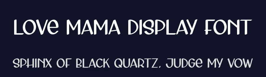 Love Mama Display Font by andikastudio — Display Font — thumbnail 2