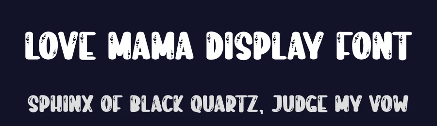 Love Mama Display Font by creativeletter — Display Font — thumbnail 2