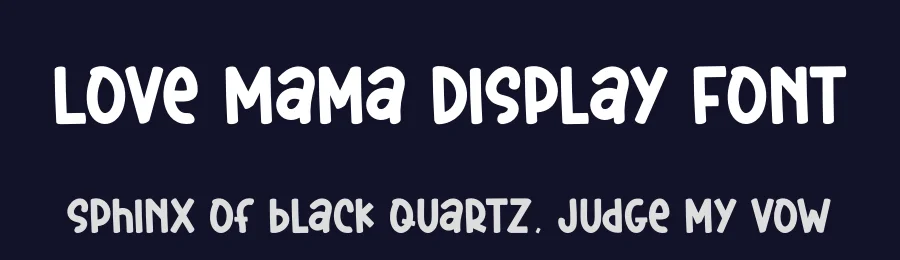 Love Mama Display Font by creativeletter — Display Font — thumbnail 2