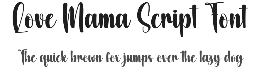 Love Mama Script Font by creativeletter — Script Handwritten Font