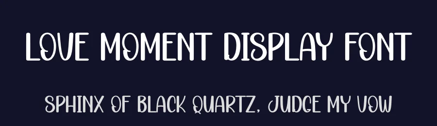 Love Moment Display Font by creativeletter — Display Font — thumbnail 2