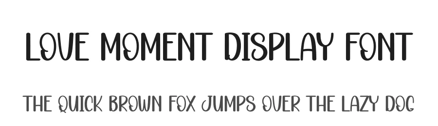 Love Moment Display Font by creativeletter — Display Font