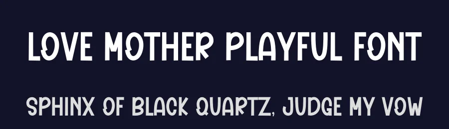 Love Mother Playful Font by freshtypeink — Display Font — thumbnail 2