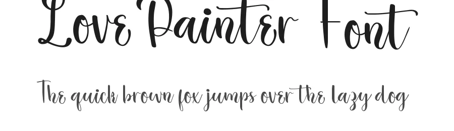 Love Painter Font by CalligraphyFonts.net — Script Handwritten Font
