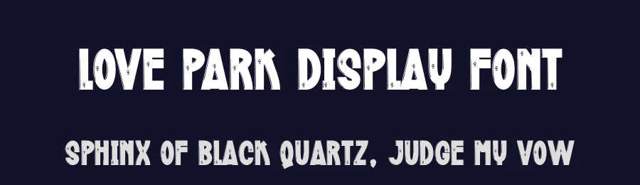 Love Park Display Font by creativeletter — Display Font — thumbnail 2