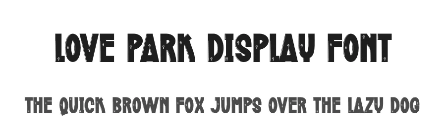 Love Park Display Font by creativeletter — Display Font