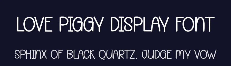 Love Piggy Display Font by andikastudio — Display Font — thumbnail 2