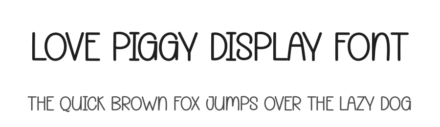 Love Piggy Display Font by andikastudio — Display Font