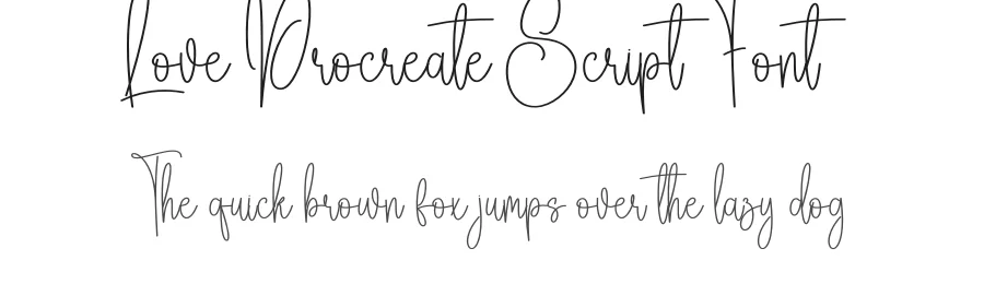 Love Procreate Script Font by creativeletter — Script Handwritten Font