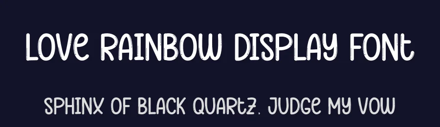 Love Rainbow Display Font by andikastudio — Display Font — thumbnail 2