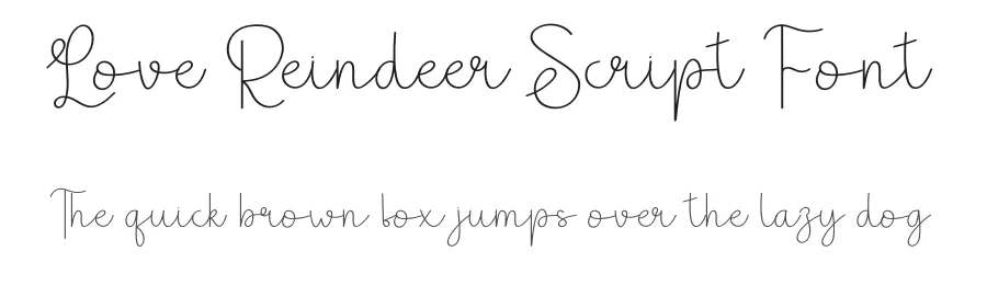 Love Reindeer Script Font by andikastudio — Script Handwritten Font