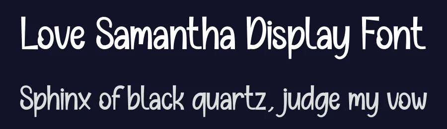 Love Samantha Display Font by creativeletter — Display Font — thumbnail 2