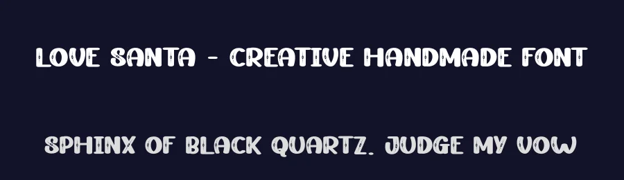 Love Santa – Creative Handmade Font by creativeletter — Display Font — thumbnail 2