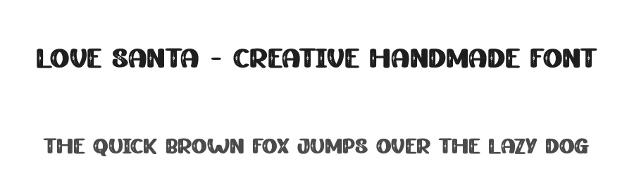 Love Santa – Creative Handmade Font by creativeletter — Display Font