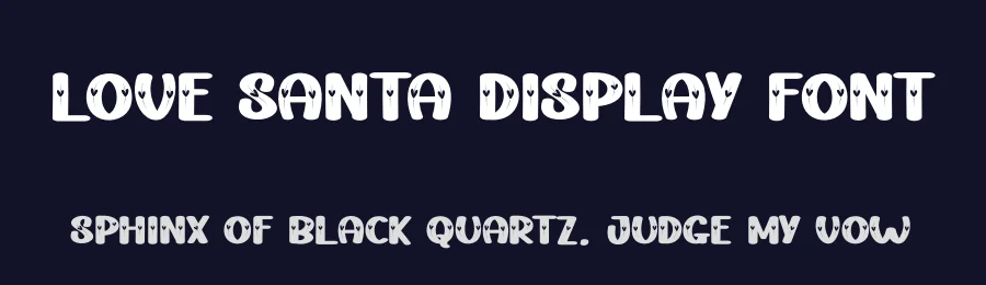 Love Santa Display Font by creativeletter — Display Font — thumbnail 2