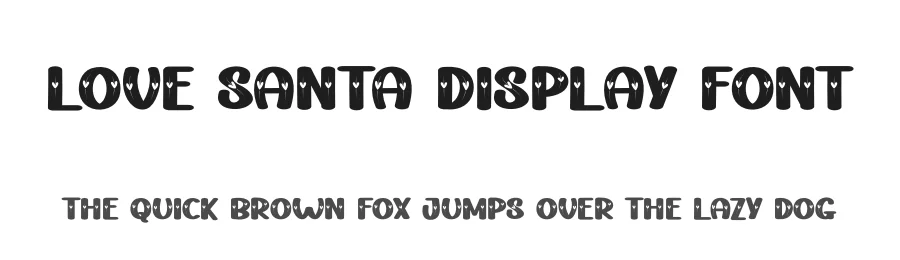 Love Santa Display Font by creativeletter — Display Font