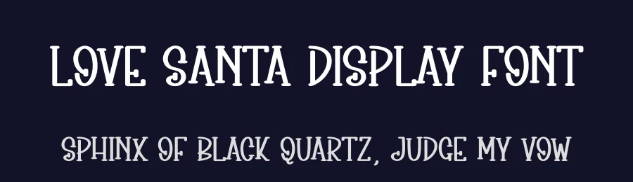 Love Santa Display Font by creativeletter — Display Font — thumbnail 2