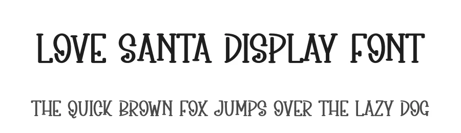 Love Santa Display Font by creativeletter — Display Font