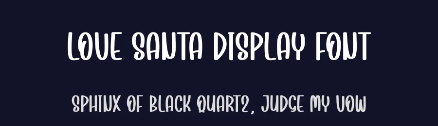 Love Santa Display Font by andikastudio — Display Font — thumbnail 2