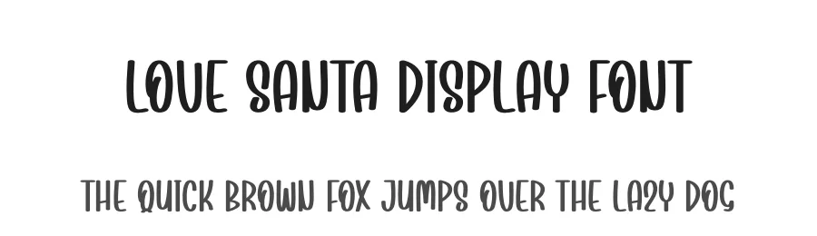 Love Santa Display Font by andikastudio — Display Font