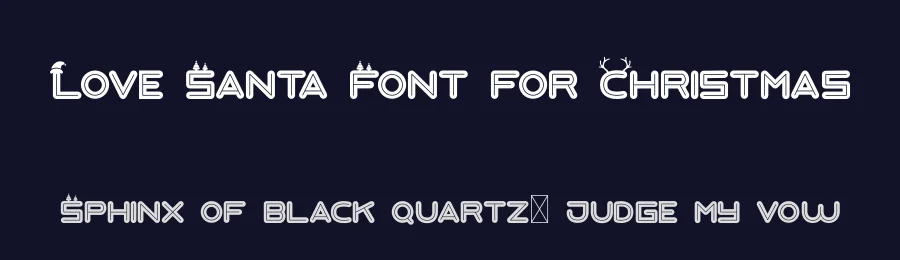 Love Santa Font for Christmas by illushvara — Sans Serif Font — thumbnail 2
