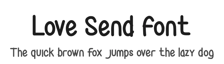 Love Send Font by letterfiastudio — Display Font