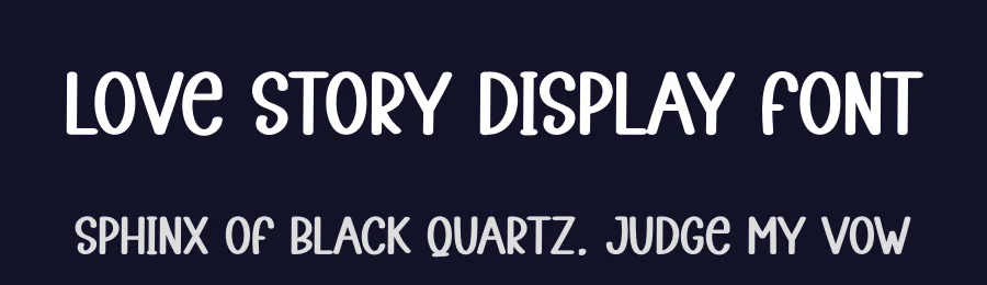 Love Story Display Font by andikastudio — Display Font — thumbnail 2