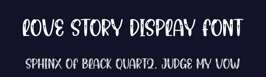 Love Story Display Font by andikastudio — Display Font — thumbnail 2