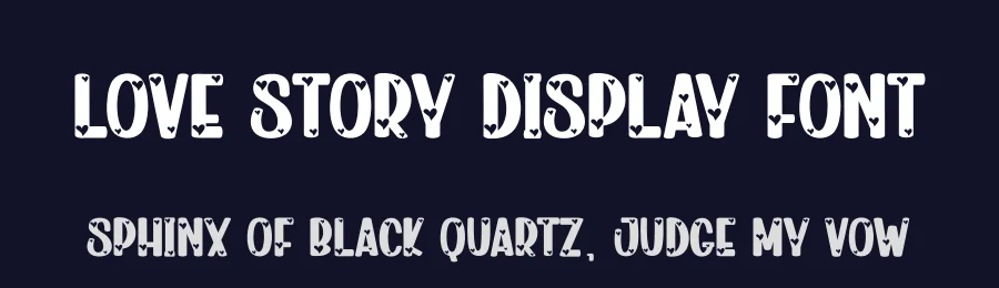 Love Story Display Font by creativeletter — Display Font — thumbnail 2