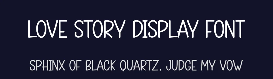 Love Story Display Font by creativeletter — Display Font — thumbnail 2