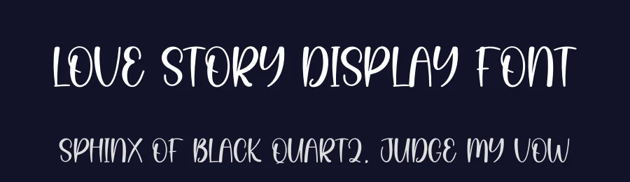 Love Story Display Font by creativeletter — Display Font — thumbnail 2