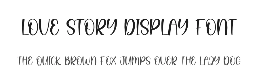 Love Story Display Font by creativeletter — Display Font