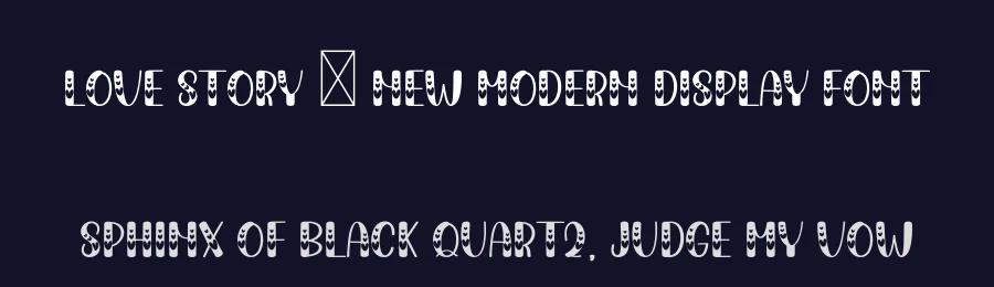 Love Story – New Modern Display Font by freshtypeink — Display Font — thumbnail 2