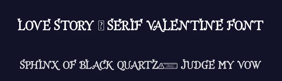 Love Story – Serif Valentine Font by overlaytemplates — Display Font — thumbnail 2