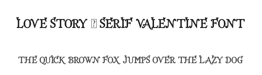 Love Story – Serif Valentine Font by overlaytemplates — Display Font
