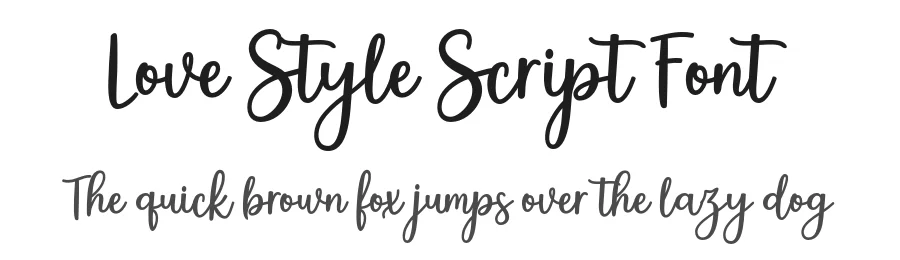 Love Style Script Font by stripesstudio — Script Handwritten Font