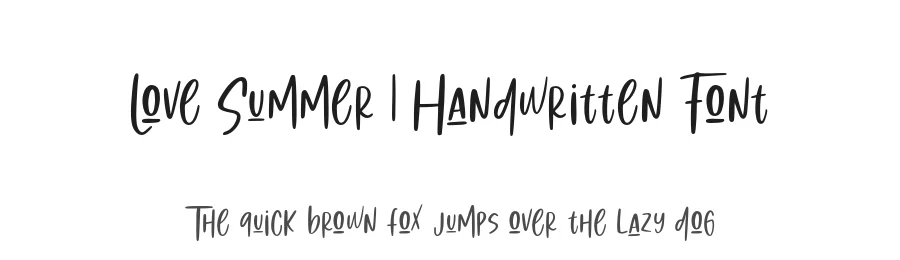 Love Summer | Handwritten Font by jimtypestudio β Sans Serif Font