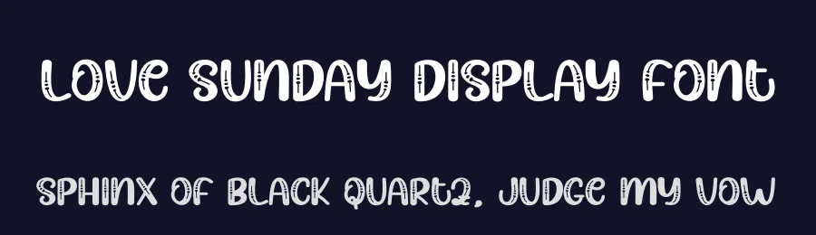 Love Sunday Display Font by creativeletter — Display Font — thumbnail 2